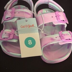 Cat & Jack Kids Sandals - Pink and Purple | Size 8 | NWT